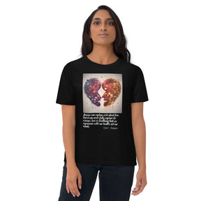 Carl Sagan Quote Valentines Day Collection Unisex organic cotton t-shirt