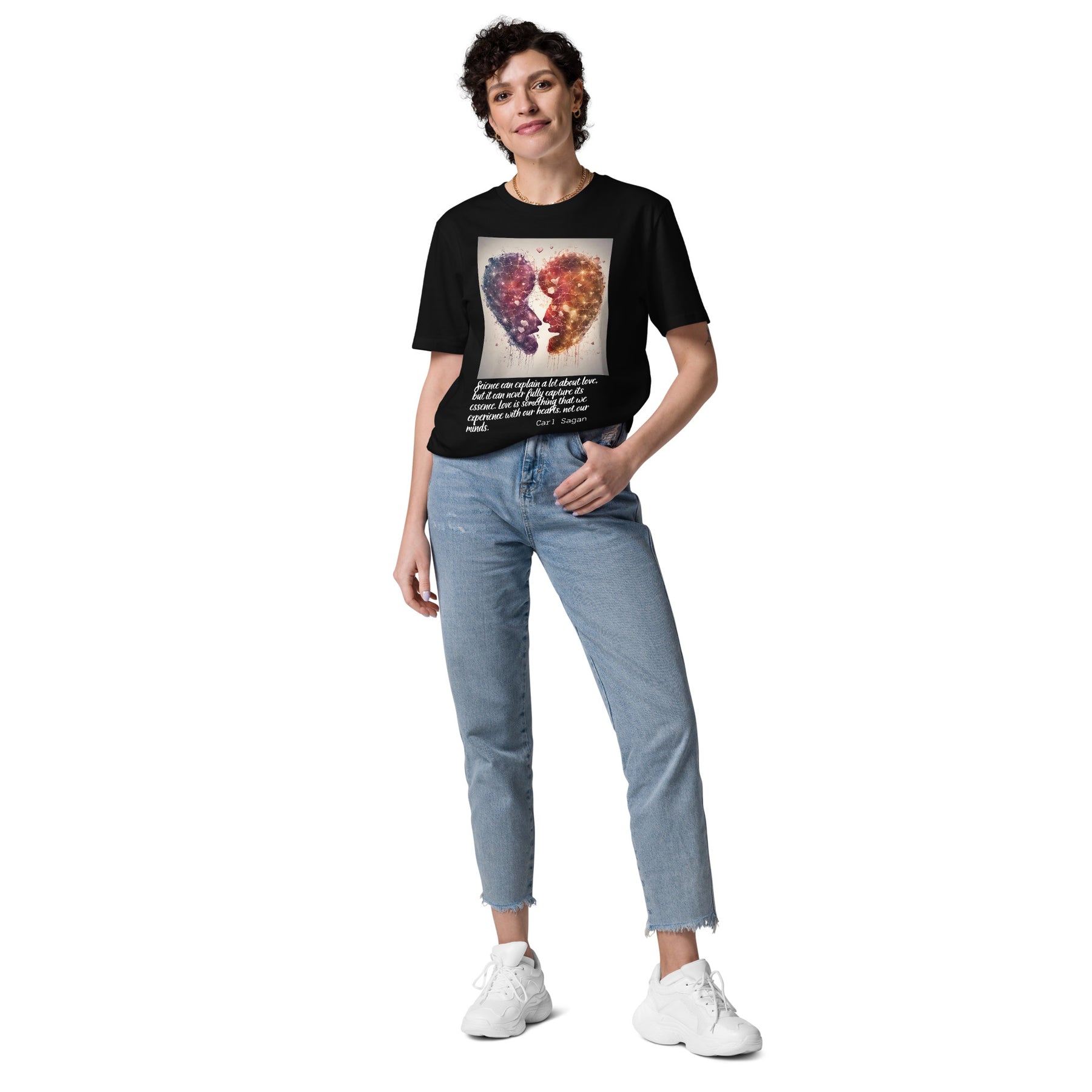 Carl Sagan Quote Valentines Day Collection Unisex organic cotton t-shirt