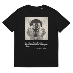 Helen Fisher Quote Valentines Day Collection Unisex organic cotton t-shirt