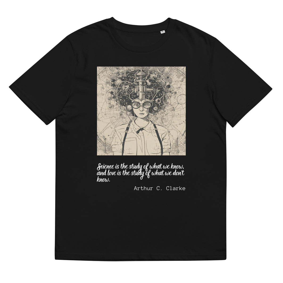 Arthur C. Clarke Quote Valentines Day Collection Unisex organic cotton t-shirt