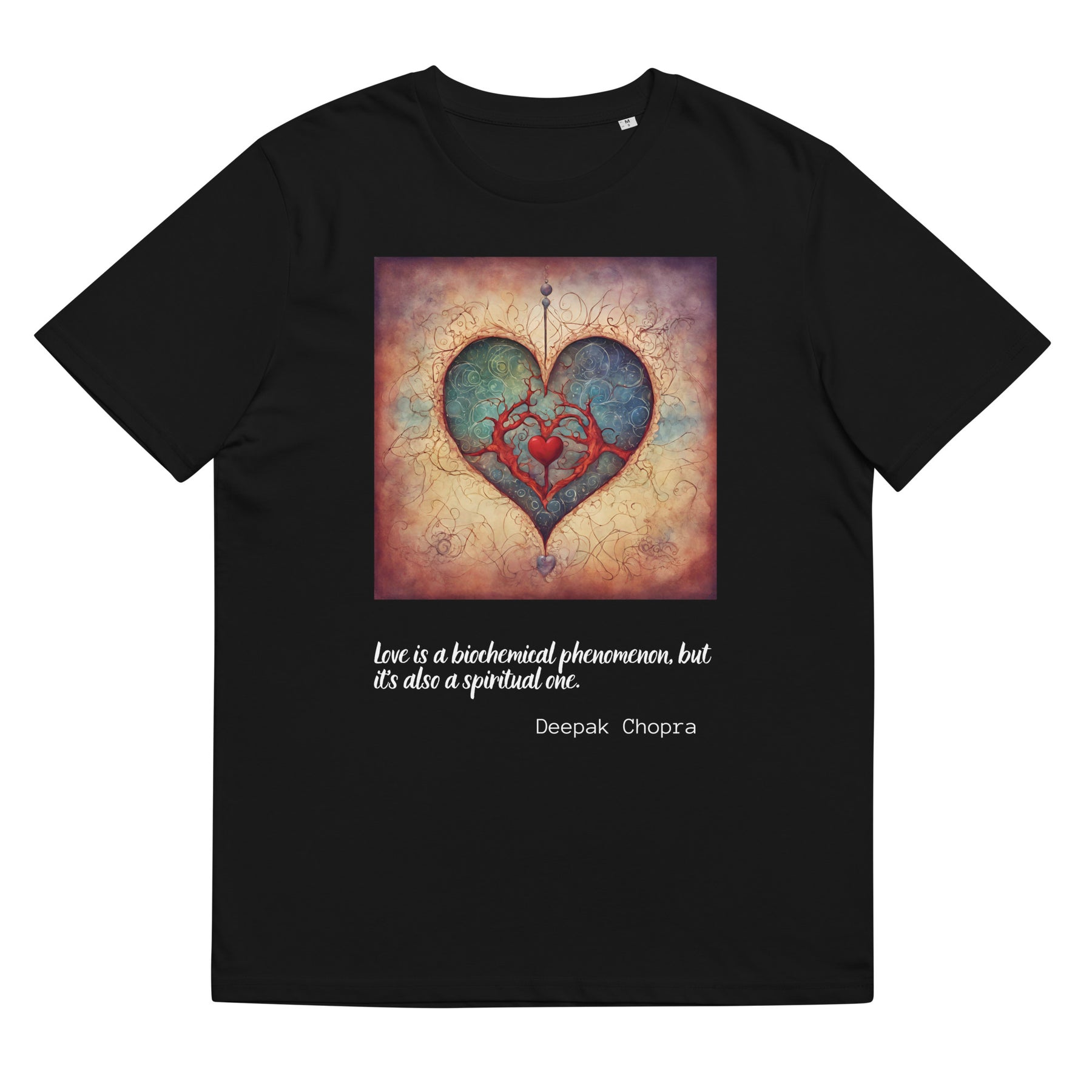 Deepak Chopra Quote Valentines Day Collection Unisex organic cotton t-shirt