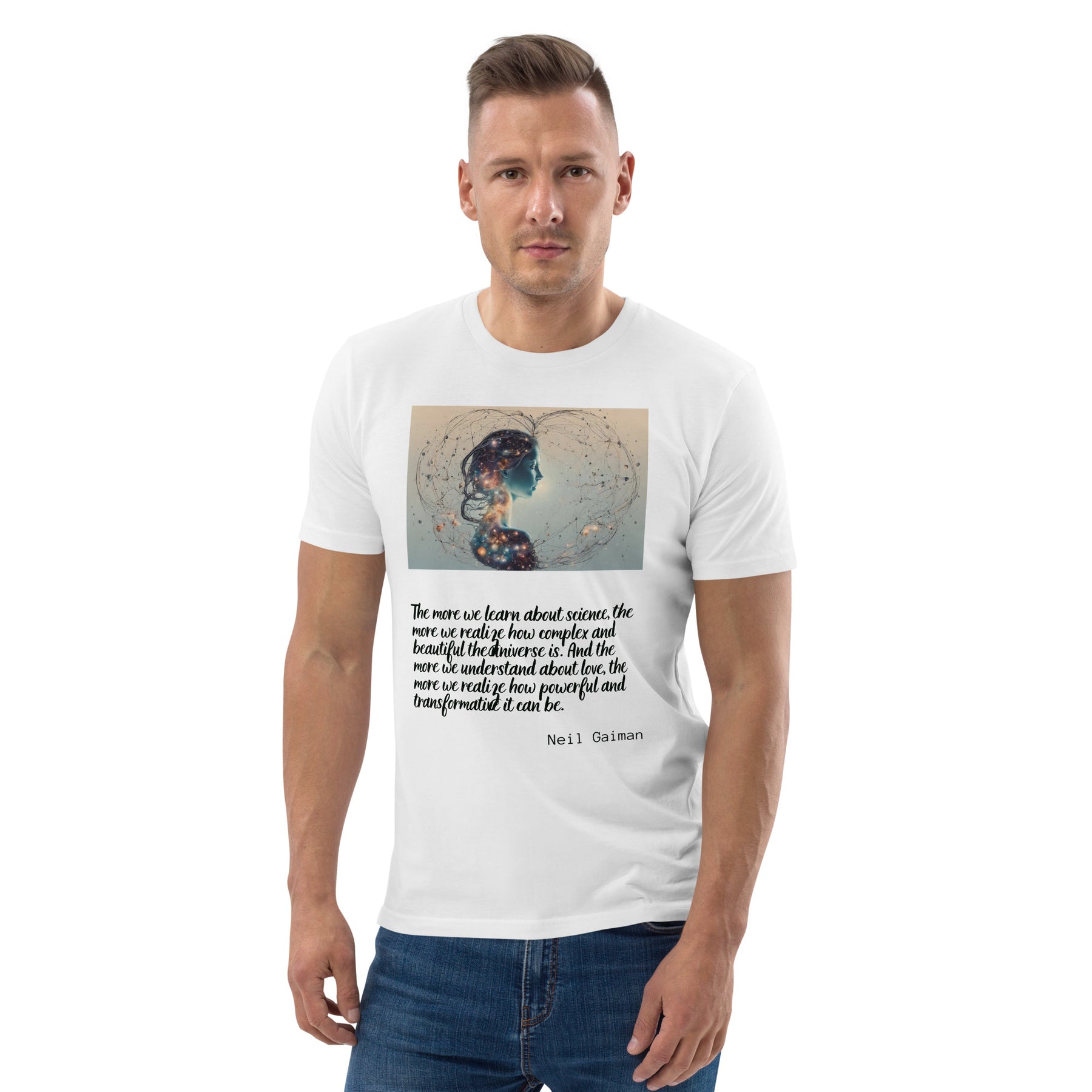 Neil Gaiman Quote Valentines Day Collection Unisex organic cotton t-shirt