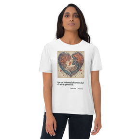 Deepak Chopra Quote Valentines Day Collection Unisex organic cotton t-shirt