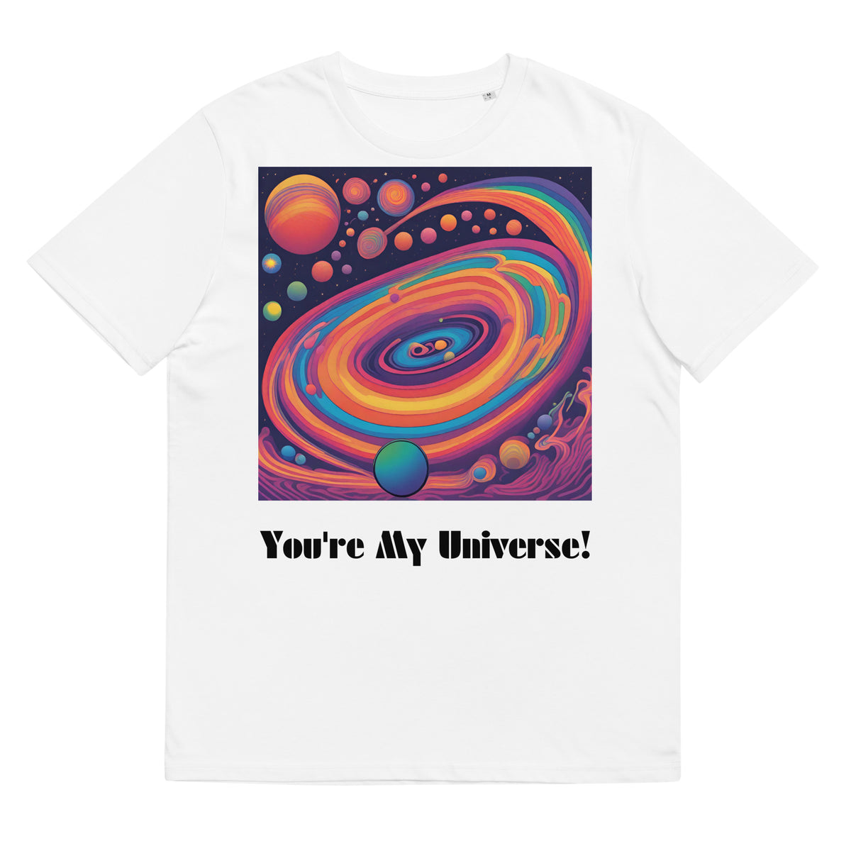 Astronomy Lovers: "You're My Universe" T-Shirt Unisex organic cotton t-shirt